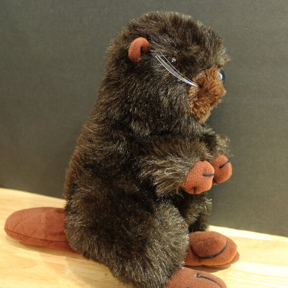 Vintage Dakin '83 plush beaver 11" dark brown GUC - Picture 1 of 6